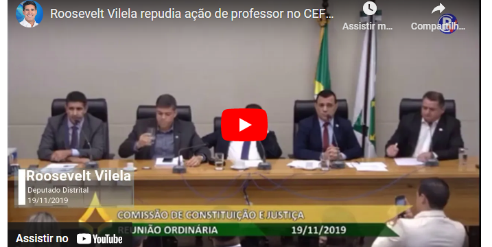 Roosevelt Vilela repudia ação de professor no CEF 104