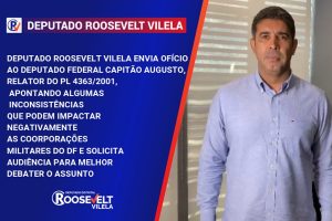 Deputado Roosevelt Vilela envia Ofício ao Deputado Federal Capitão Augusto