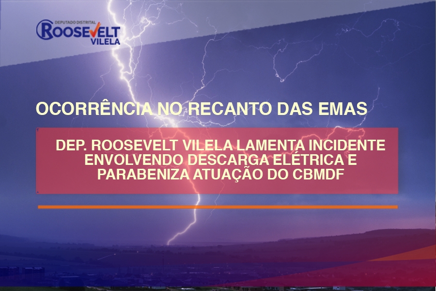 Deputado Roosevelt Vilela lamenta a morte de cães por descarga elétrica no Recanto das Emas neste fim de semana