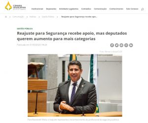 Site Agência CLDF: Reajuste para Segurança recebe apoio, mas deputados querem aumento para mais categorias