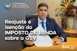 Em documento enviado à Governadora em exercício, Celina Leão, deputado Roosevelt Vilela apresenta solução para reajuste e isenção do imposto de renda sobre a GSV