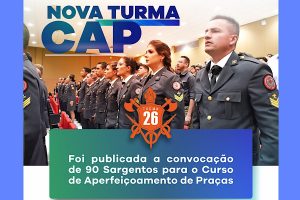 Deputado Roosevelt comemora a convocação de 90 Sargentos para o Curso de Aperfeiçoamento de Praças - Turma 26