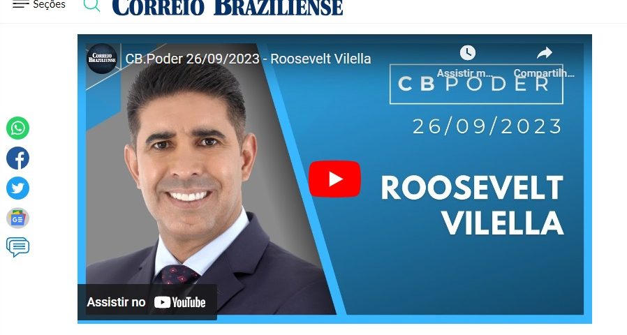 Correio Braziliense: Deputado Roosevelt Vilela defende visão conservadora quanto ao aborto