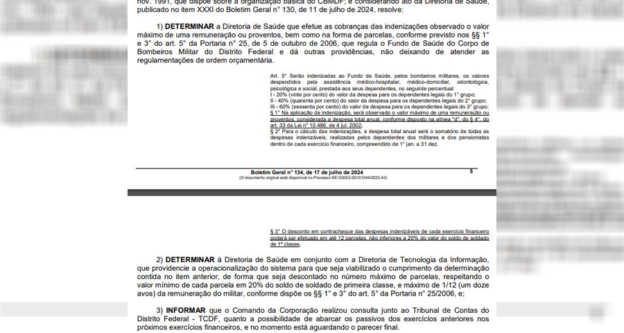 Corpo de Bombeiros atende sugestão do deputado Roosevelt que visa onerar menos os militares nos descontos mensais de coparticipação ao sistema de saúde