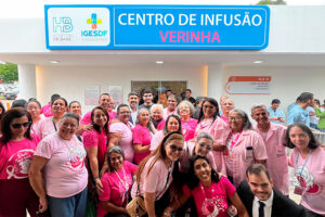 Obra entregue: Deputado Roosevelt inaugura novo Centro de Infusão de Quimioterápicos do Hospital de Base com recursos de seu mandato. Centro de Infusão Verinha.